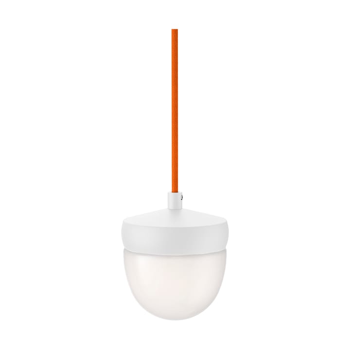 Lampa wisząca Pan, frosted, 10 cm - Biało-pomarańczowy - Noon