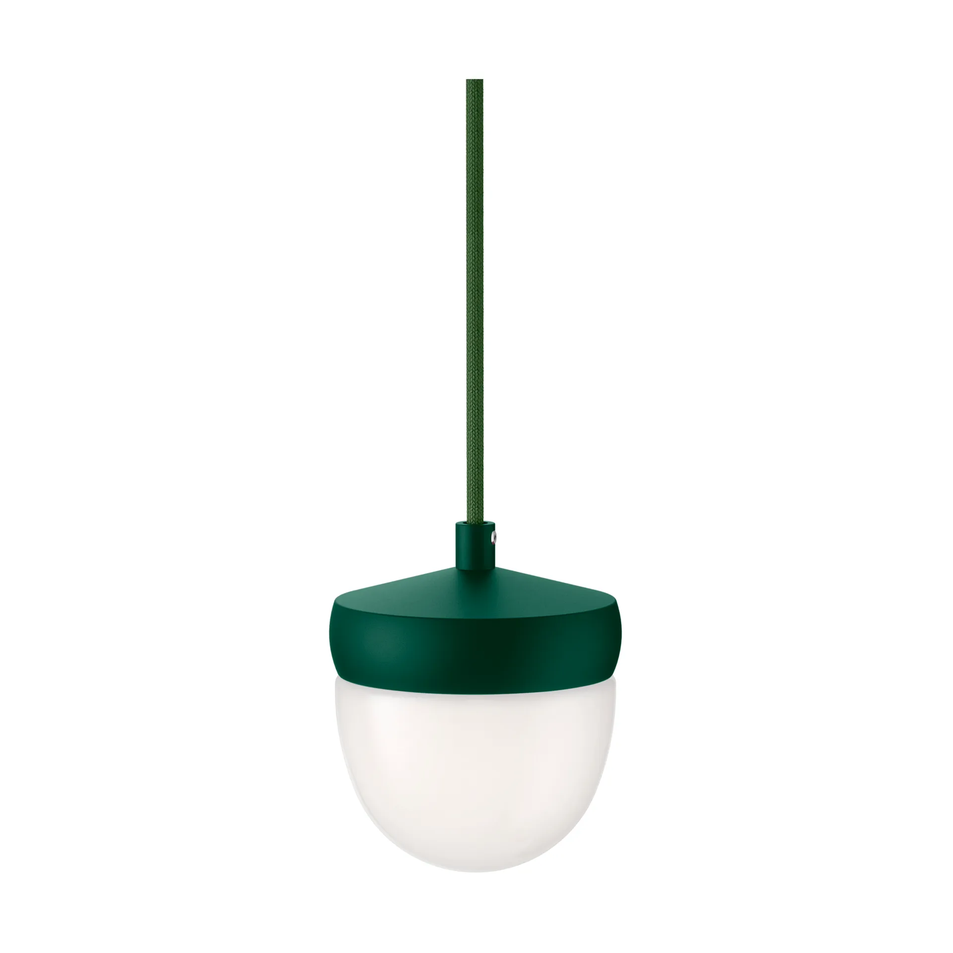 Lampa wisząca Pan, frosted, 10 cm, British racing green - ciemnozielony Noon