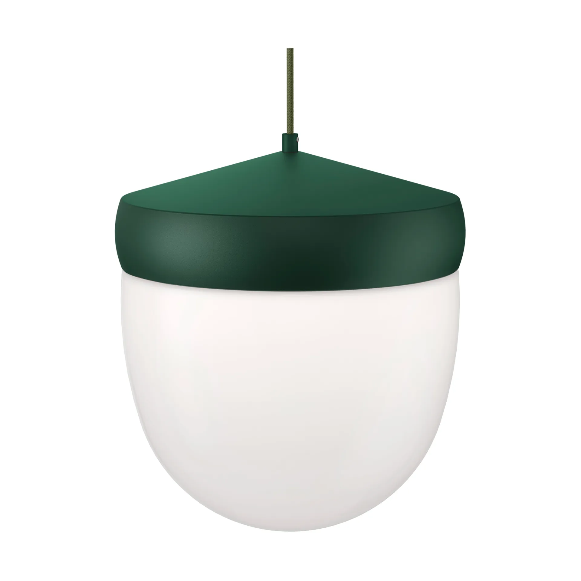 Lampa wisząca Pan, frosted, 10 cm, British racing green - ciemnozielony Noon