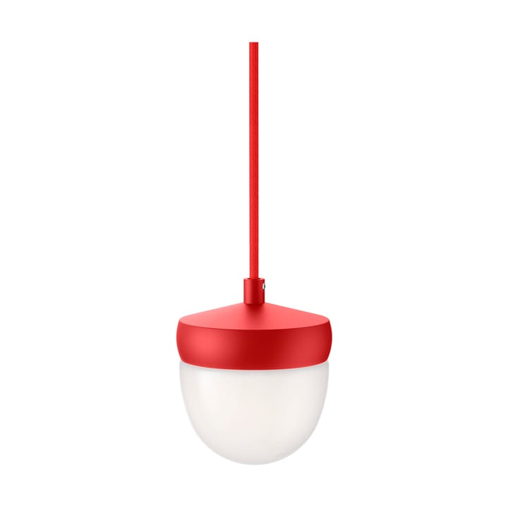 Lampa wisząca Pan, frosted, 10 cm - Czerwono-czerwony - Noon