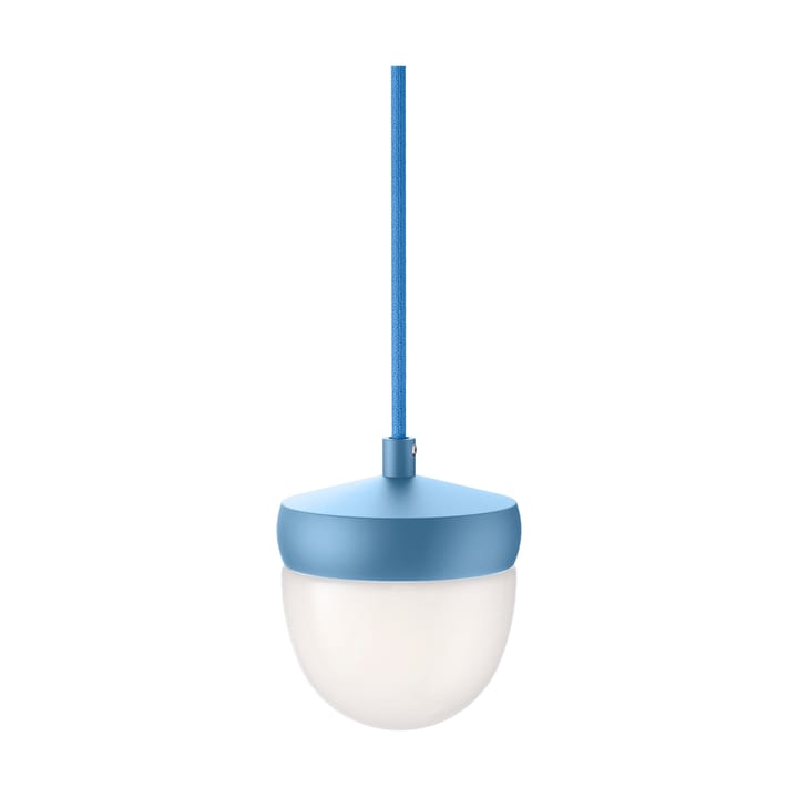 Lampa wisząca Pan, frosted, 10 cm - Pastelowa niebiesko-jasnoniebieska - Noon