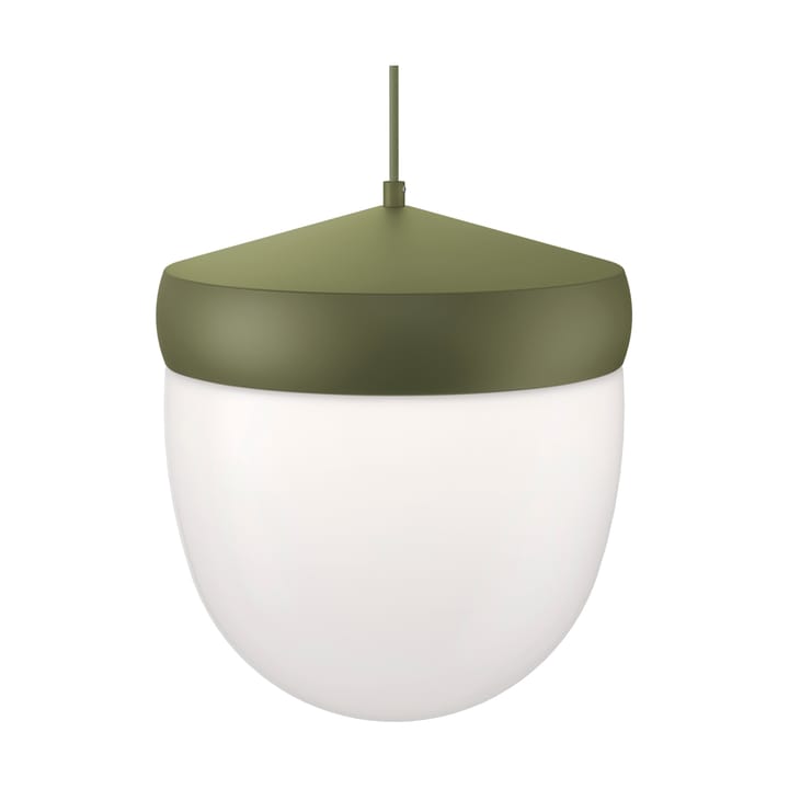 Lampa wisząca Pan, frosted, 10 cm - Zielono-zielony wojskowy - Noon