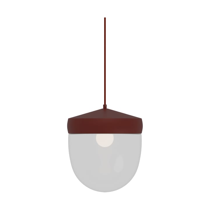 Lampa wisząca Pan przezroczysta 30 cm - Bordosko-ciemnoczerwony - Noon