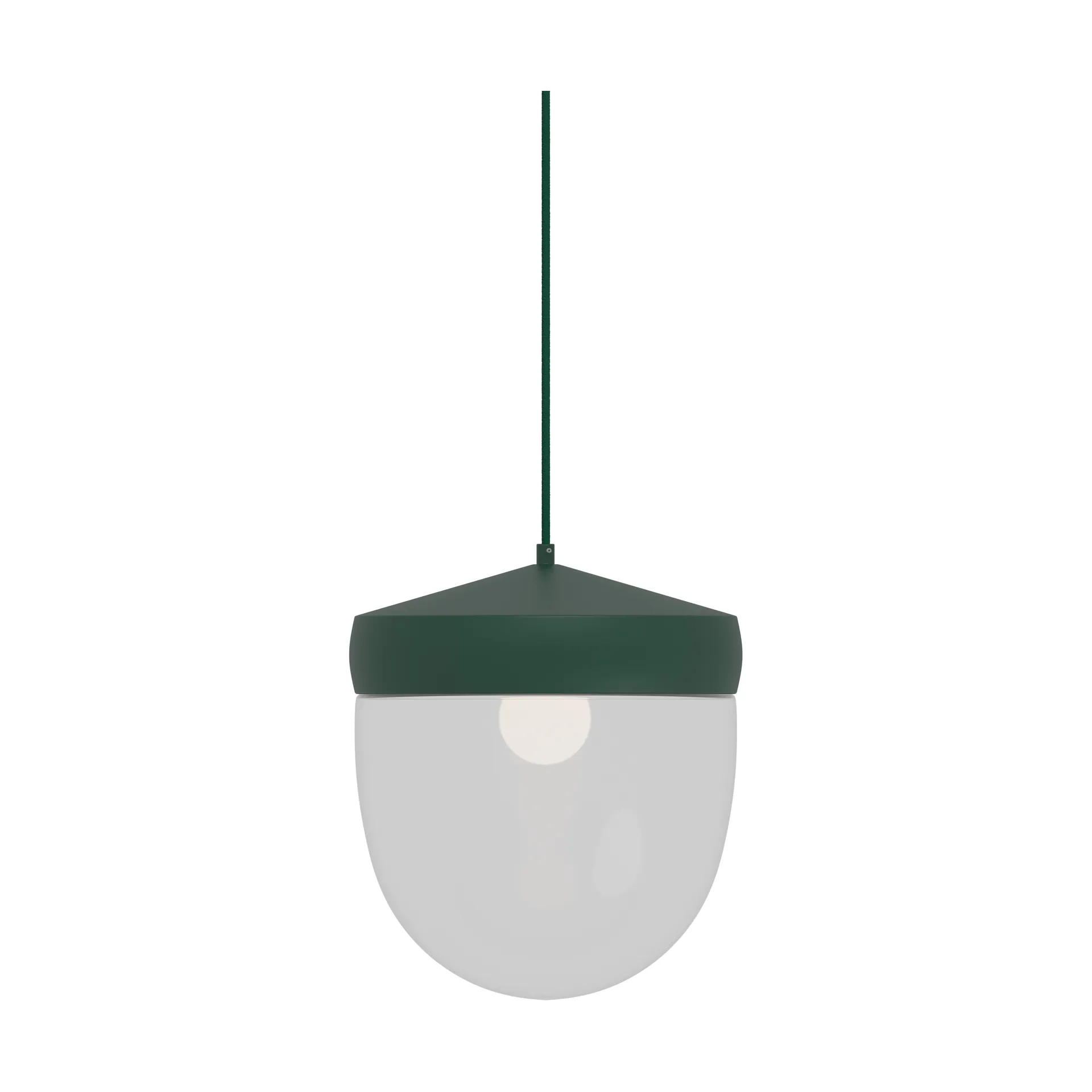 Lampa wisząca Pan przezroczysta 30 cm, British racing green - ciemnozielony Noon