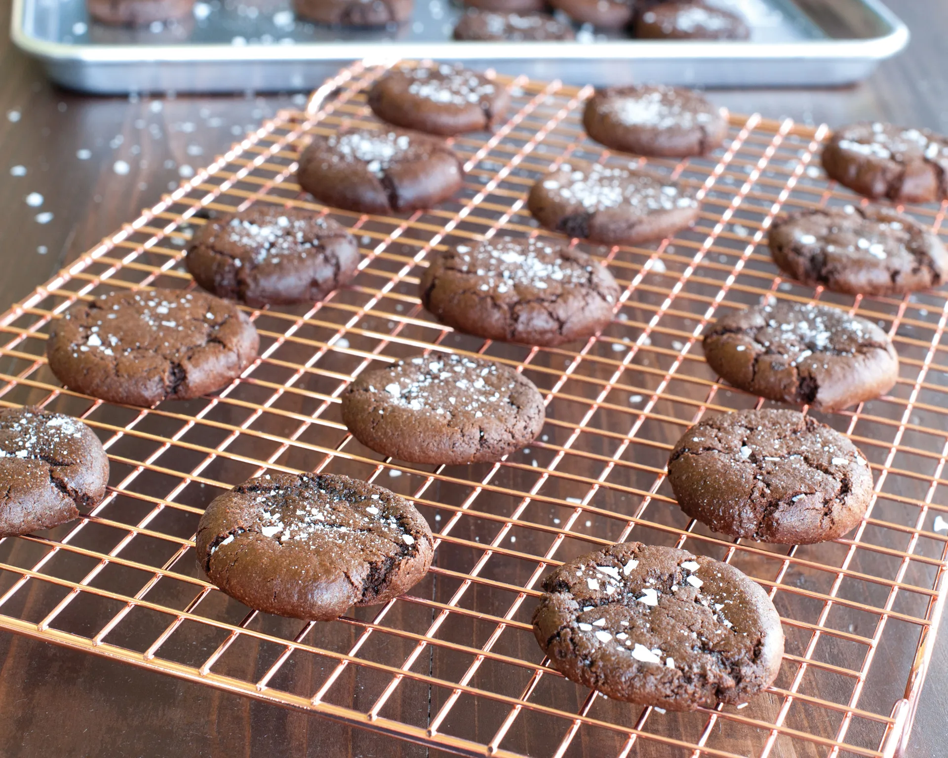 Duża kratka do studzenia ciasta Nordic Ware 28,9x42,5 cm, Miedź Nordic Ware