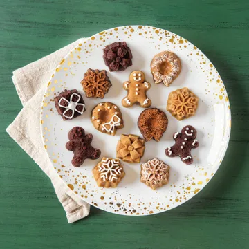 Nordic Ware Holiday Tea Cake forma ciasteczek - Silver - Nordic Ware