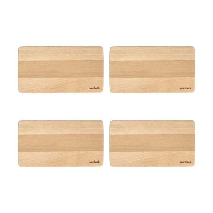 Deska do kanapek Nordwik, buk 4-pak, 20x11x0,8cm Nordwik