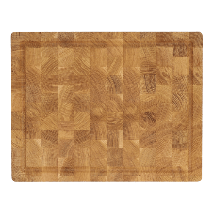 Deska do krojenia Nordwik z drewna końcowego z rowkiem 36x46 cm - Dąb - Nordwik