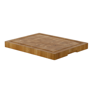 Deska do krojenia Nordwik z drewna końcowego z rowkiem 36x46 cm - Dąb - Nordwik
