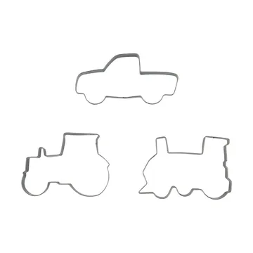 Foremka do pierników BAKE - Pojazdy, 3 elementy - Nordwik