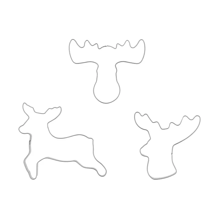 Foremka do pierników BAKE - Ren, 3 elementy - Nordwik