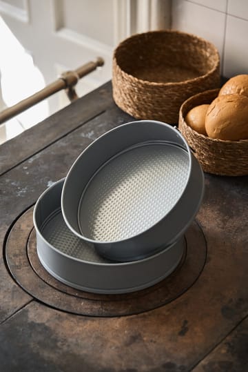 Forma do ciasta Nordwik ceramiczna z powłoką non-stick srebrna - 24 cm - Nordwik