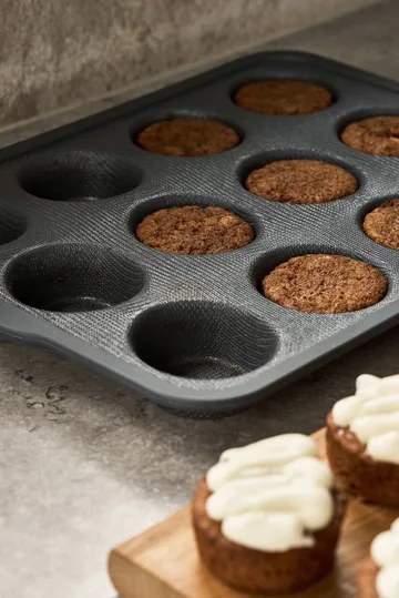 Forma silikonowa BAKE ze wzmocnioną ramą - Muffins, 12 szt. - Nordwik