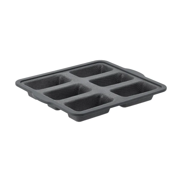 Forma silikonowa BAKE ze wzmocnioną ramą - Prostokątny, 6 szt., 26,2x22,1 cm - Nordwik