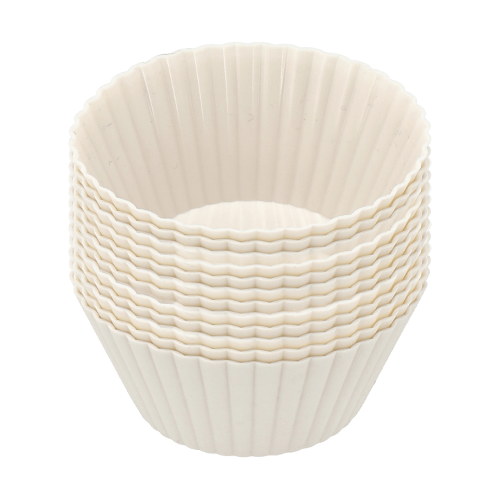 Formy do muffinek z silikonu Nordwik, 12 szt. - Creme - Nordwik