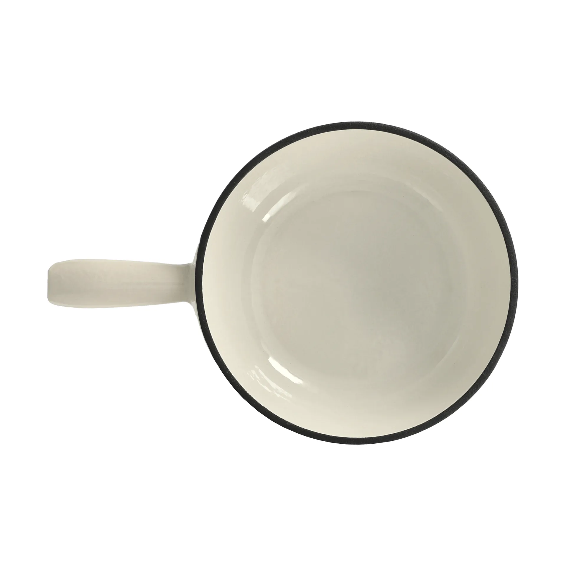 Garnek do fondue emaliowany, Krem, 1,8 L Nordwik