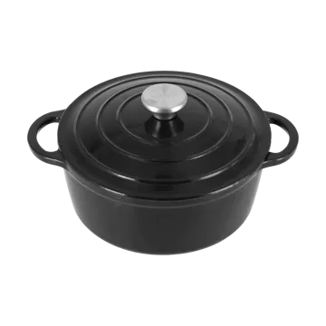 Nordwik Garnek żeliwny okrągły 2,5 l - Czarny - Nordwik