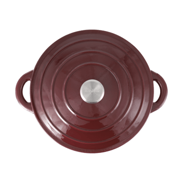 Nordwik Garnek żeliwny okrągły 5 l - Burgundy - Nordwik
