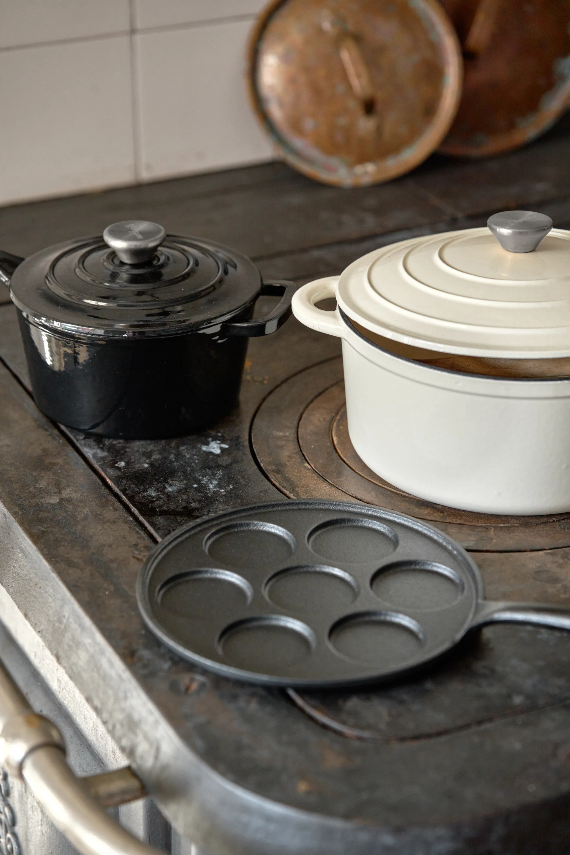 Nordwik garnek żeliwny okrągły 5 l, Creme Nordwik