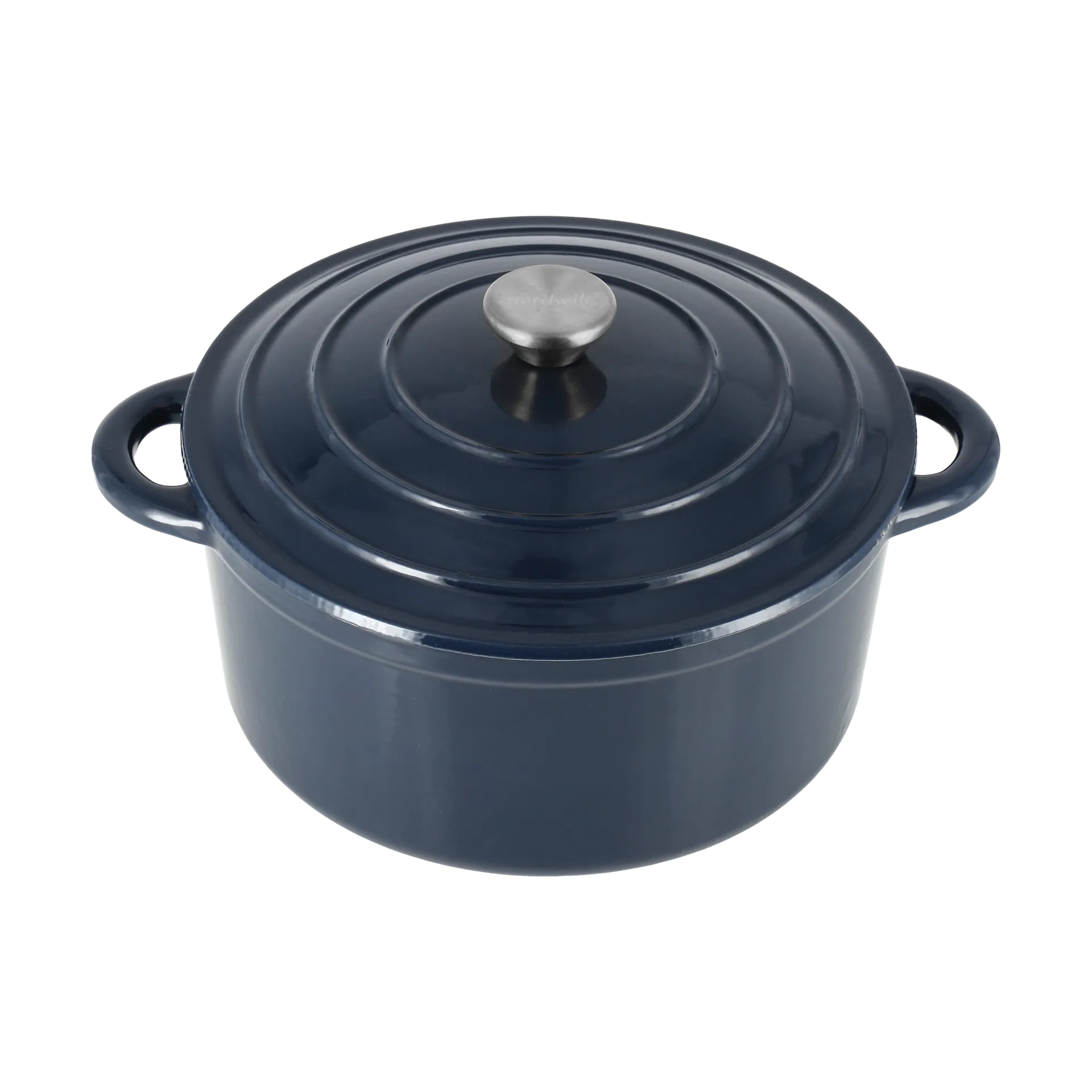 Nordwik garnek żeliwny okrągły 5 l, Granatowy Nordwik