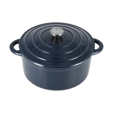 Nordwik garnek żeliwny okrągły 5 l - Granatowy - Nordwik