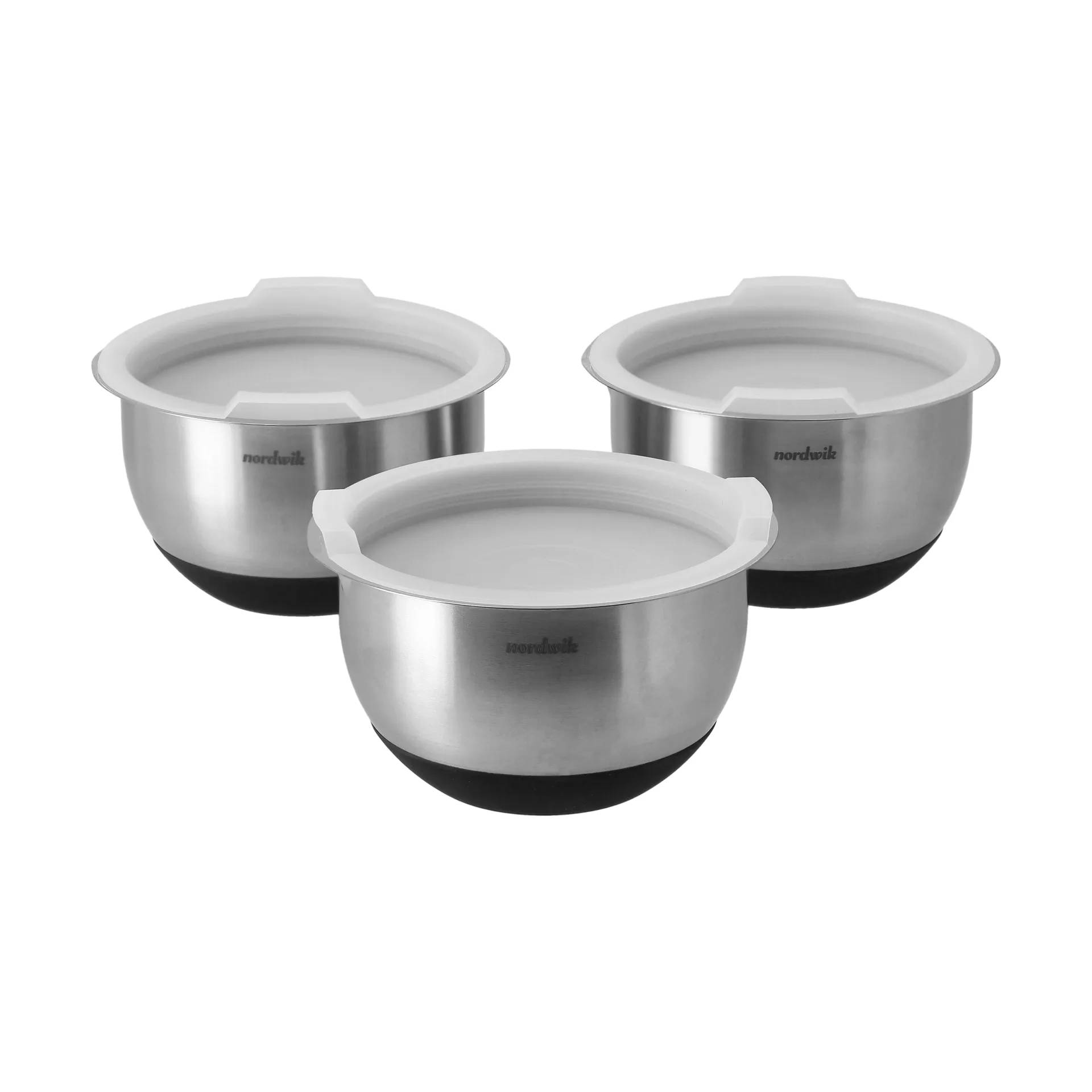 Nordwik mini miski z pokrywkami premium, 3-pak Nordwik