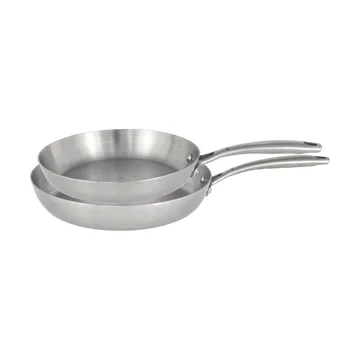 Nordwik zestaw patelni 3-ply 2 elementów - Stal nierdzewna - Nordwik