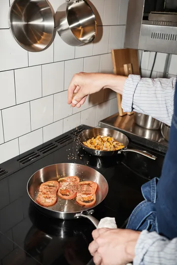 Nordwik zestaw patelni 3-ply 2 elementów - Stal nierdzewna - undefined - Nordwik