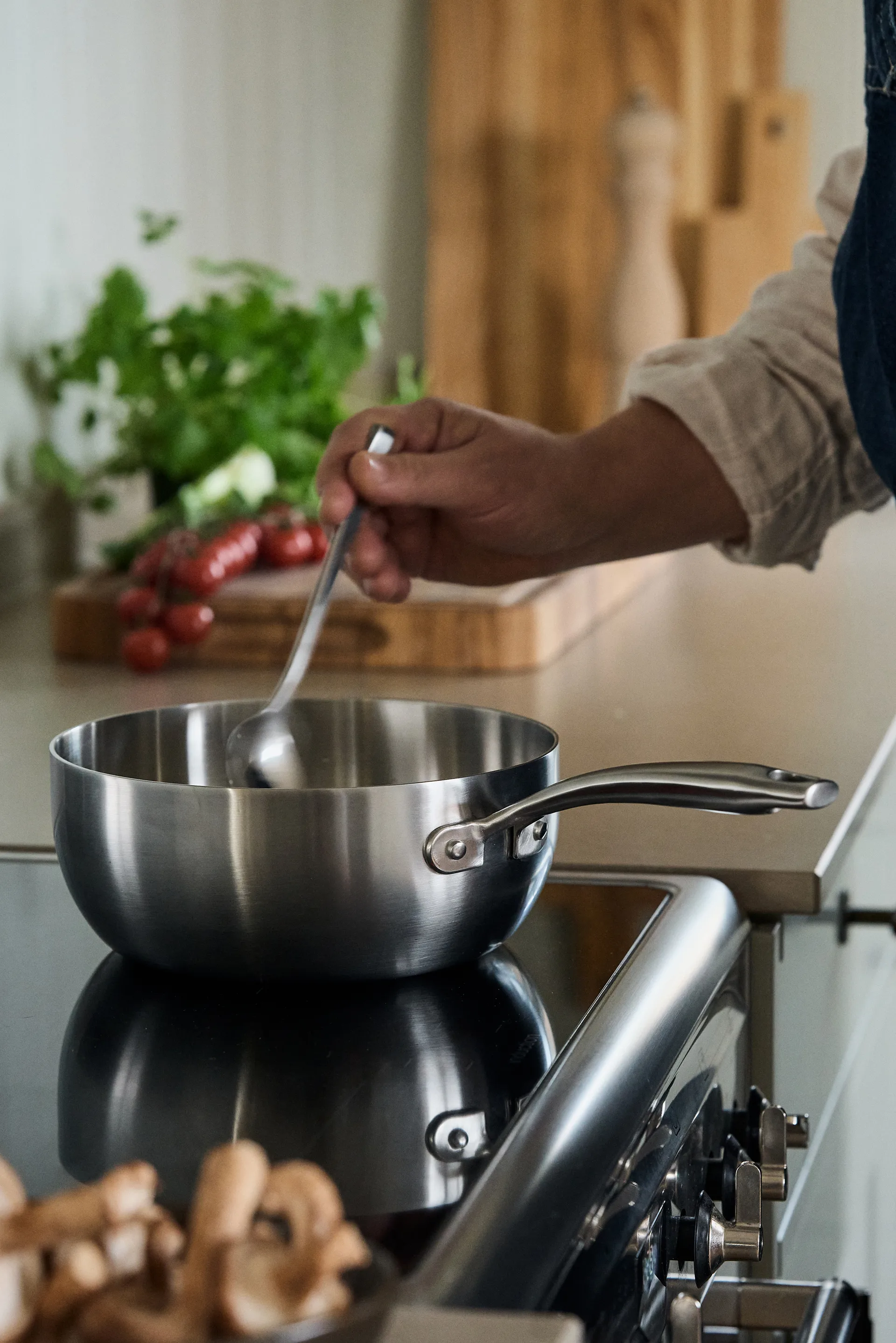 Patelnia Nordwik Sauteuse 3-warstwowa, stal nierdzewna, 20 cm Nordwik