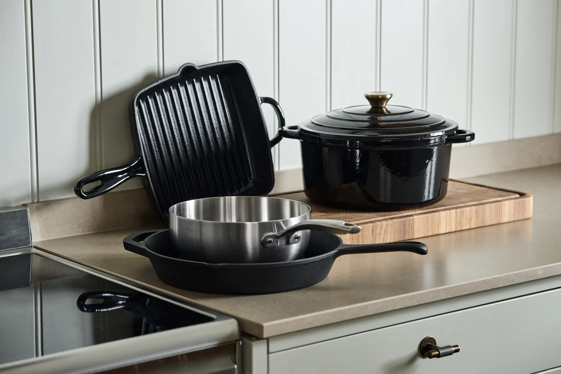 Patelnia Nordwik Sauteuse 3-warstwowa, stal nierdzewna, 20 cm Nordwik