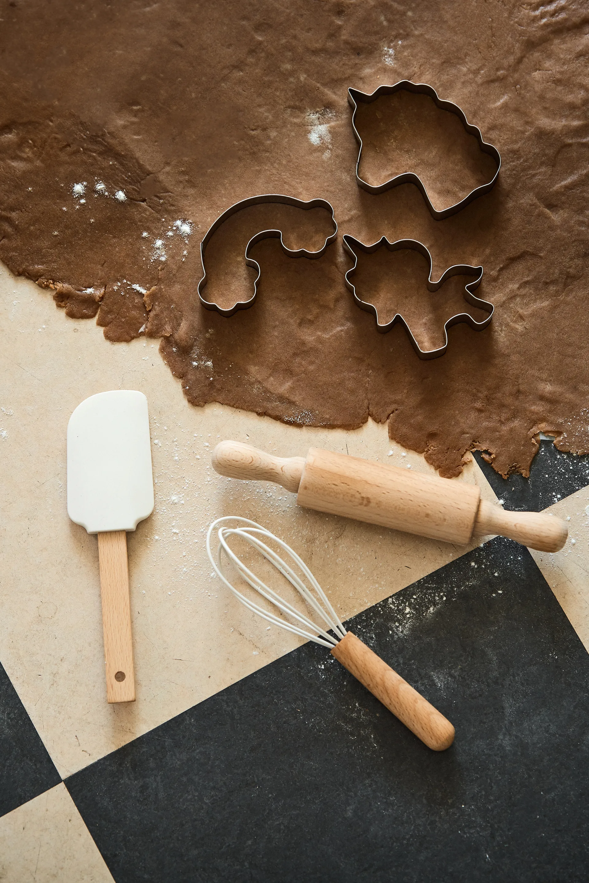 Przyrządy do pieczenia Nordwik z silikonu dla dzieci, 3 szt., Creme Nordwik