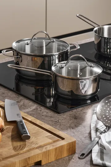 Rondel z pokrywką szklaną Nordwik 1,3 l - Stal nierdzewna - Nordwik