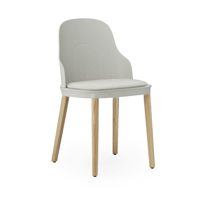 Allez krzesło z poduszką i nogami z dębu - Ciepły szary - Normann Copenhagen