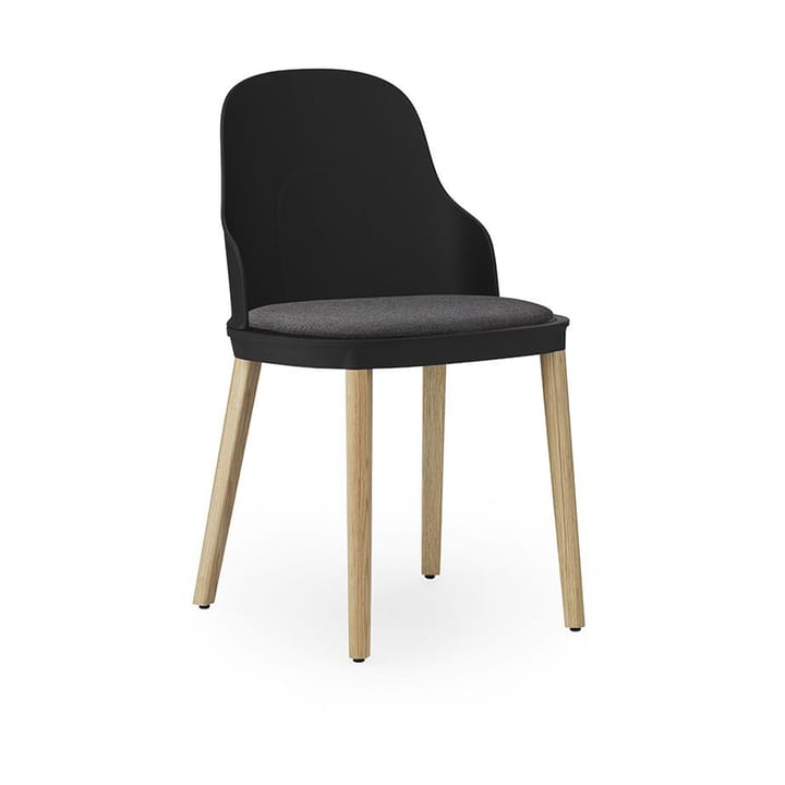 Allez krzesło z poduszką i nogami z dębu - Czarny - Normann Copenhagen