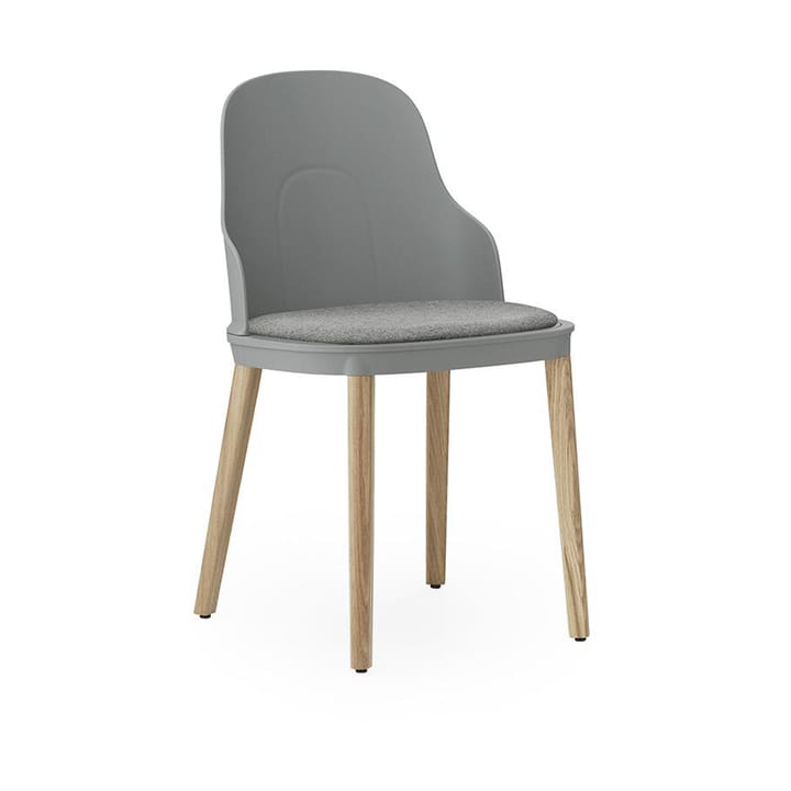 Allez krzesło z poduszką i nogami z dębu - szary - Normann Copenhagen