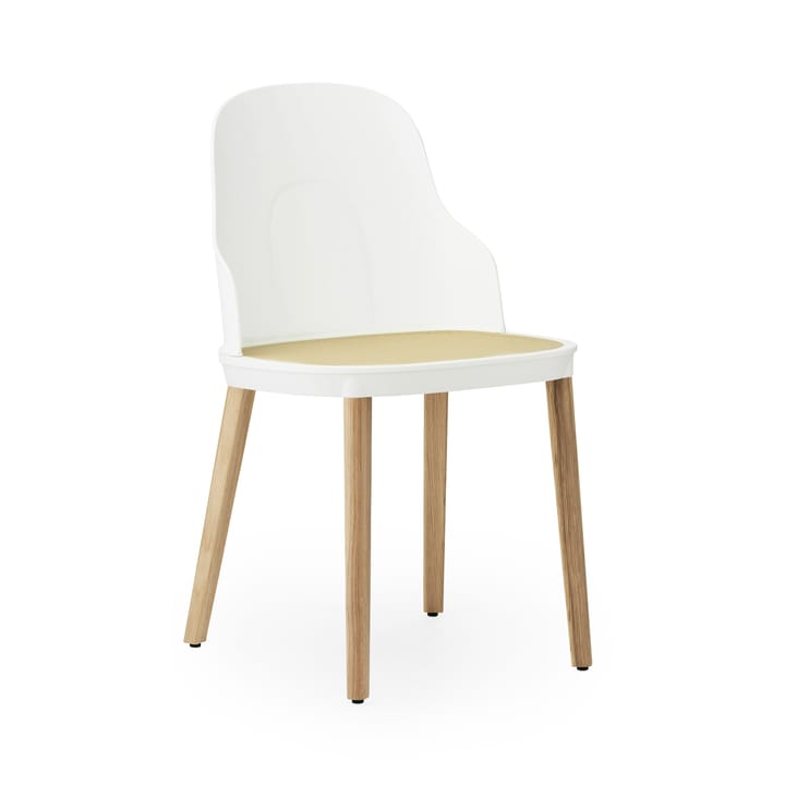 Allez molded wicker krzesło, Biały-dąb Normann Copenhagen