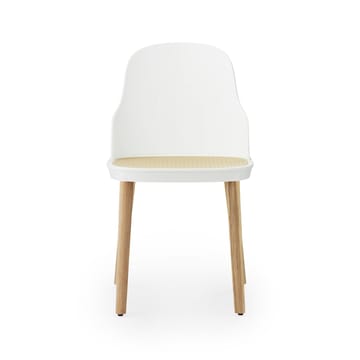 Allez molded wicker krzesło - Biały-dąb - Normann Copenhagen