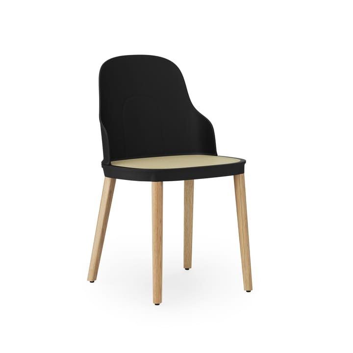 Allez molded wicker krzesło - Czarny-dąb - Normann Copenhagen