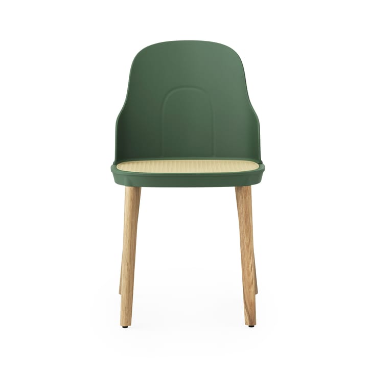 Allez molded wicker krzesło - Park green-dąb - Normann Copenhagen