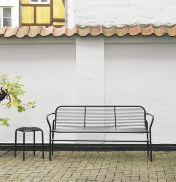 Ławka z oparciem Vig - Czarny - Normann Copenhagen