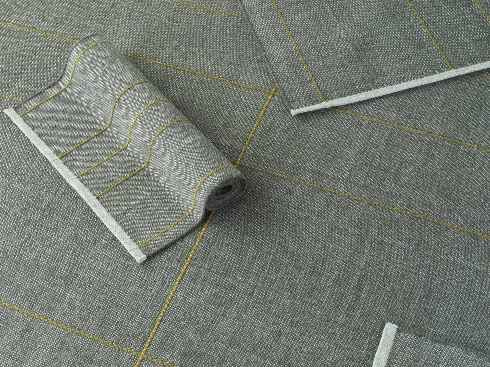 Chodnik Seam 80x250 cm, Odcienie niebieskiego, 80x250 cm Normann Copenhagen
