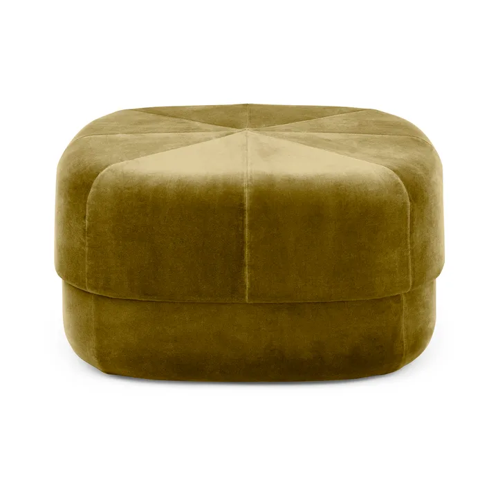Circus pufa - Velour moss green, large - Normann Copenhagen