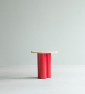 Dit stolik boczny Ø40 cm - Trawertyn Jasny-jasnoczerwony - Normann Copenhagen