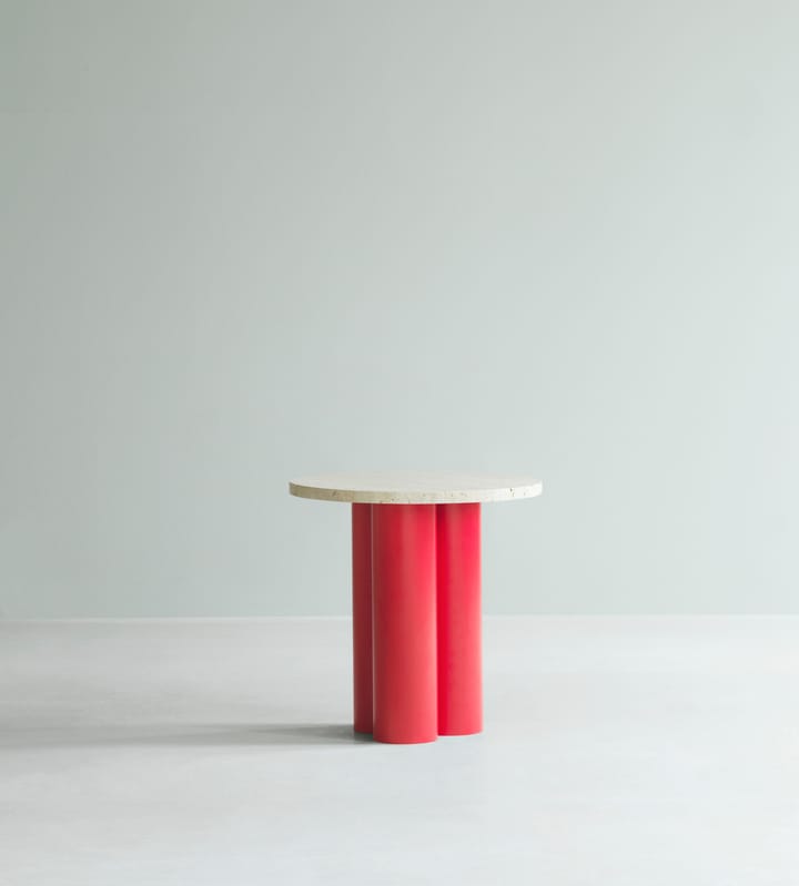 Dit stolik boczny Ø40 cm, Trawertyn Jasny-jasnoczerwony Normann Copenhagen
