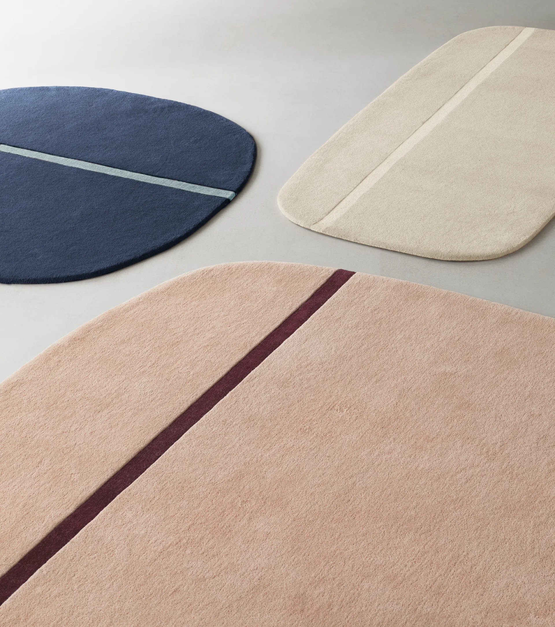 Dywan Oona 140x140 cm, Niebieski Normann Copenhagen