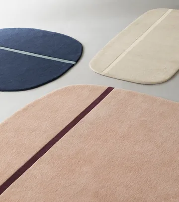Dywan Oona 140x140 cm - Niebieski - Normann Copenhagen