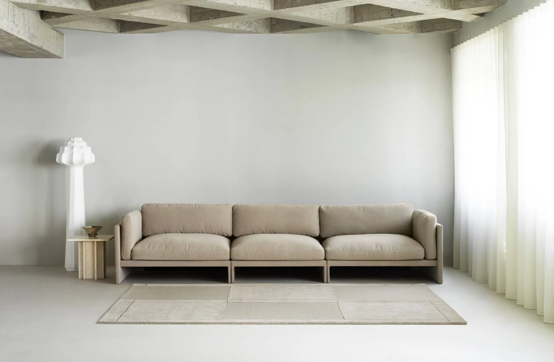 Dywan wełniany Level, Ciepły szary, 250x350 cm Normann Copenhagen