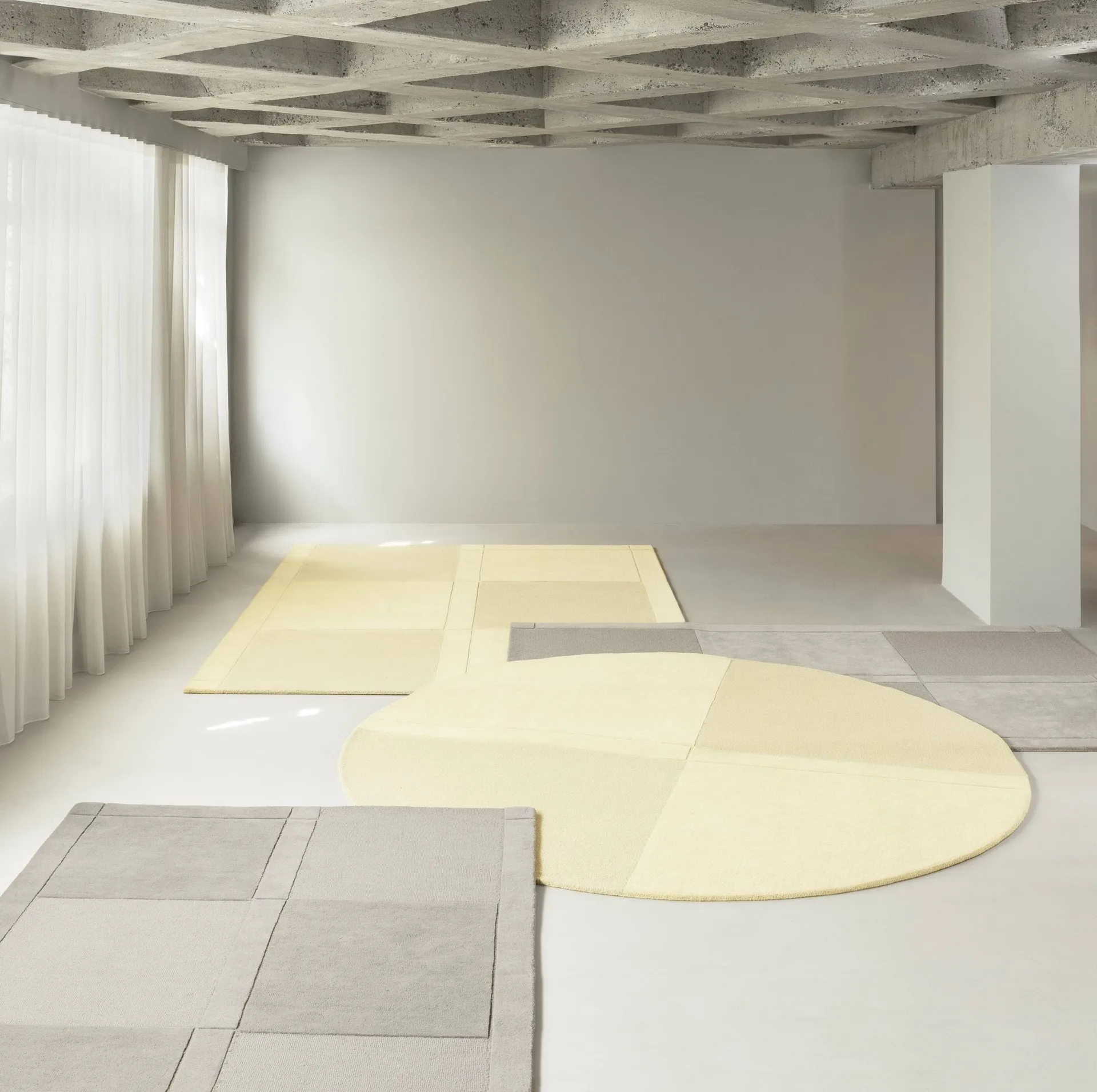 Dywan wełniany Level, Ciepły szary, 250x350 cm Normann Copenhagen