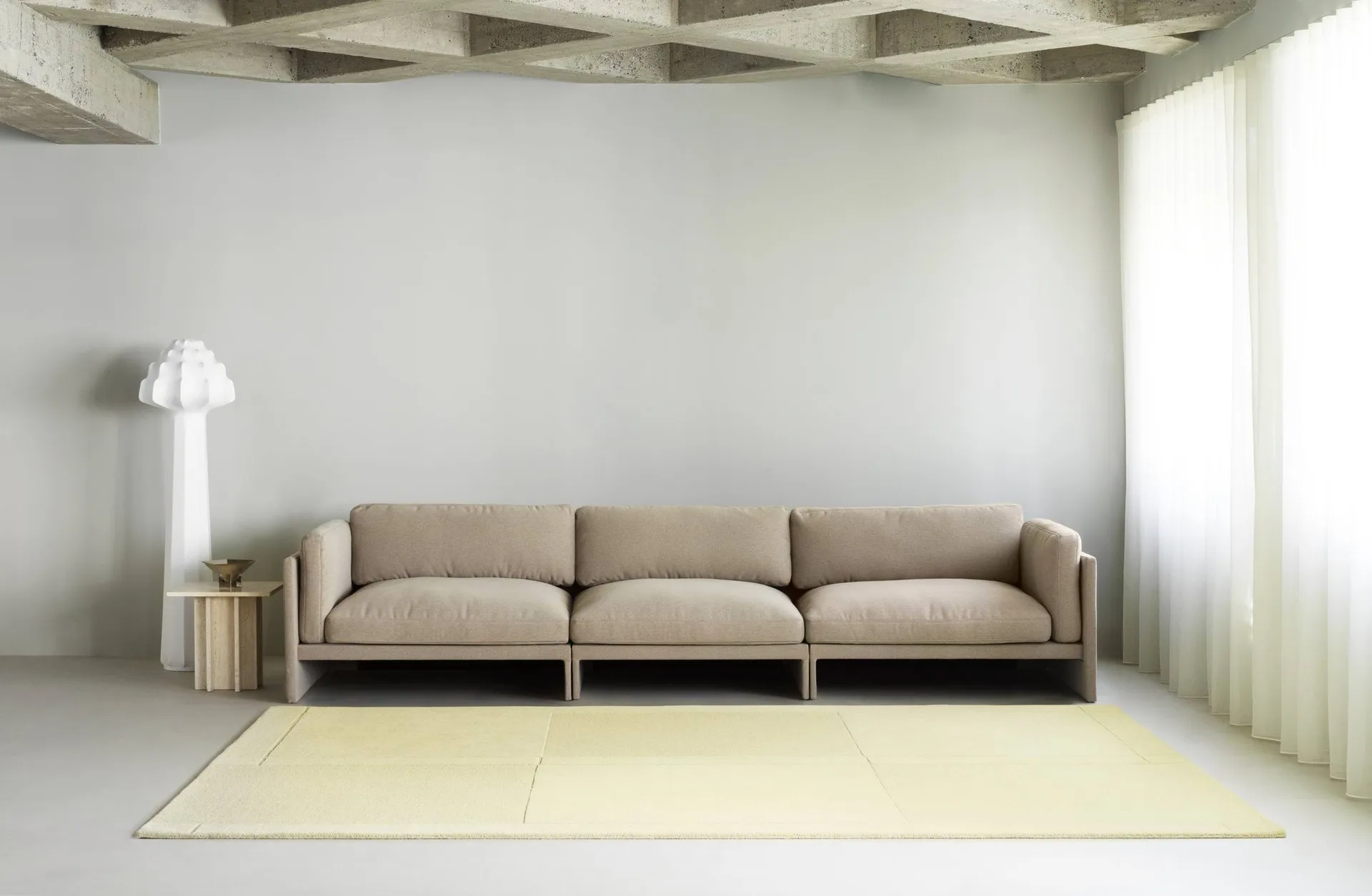Dywan wełniany Level, Jasnożółty, 170x240 cm Normann Copenhagen