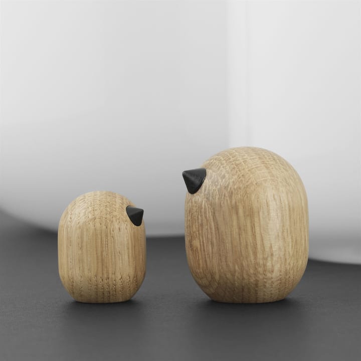 Figurka dębowa Little Bird - 3 cm - Normann Copenhagen